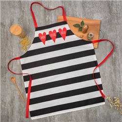 Фартук «Этель: Живи.Готовь:.Люби.» 70×60 см, 100% хлопок, саржа 190 г/м²