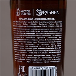Гель для душа виски мужской «Везения в новом году», 500 мл, аромат древесный с пряными нотами, Чистое счастье