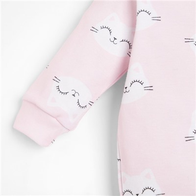 Комбинезон Крошка Я «Киса», рост 86-92 см, цвет розовый