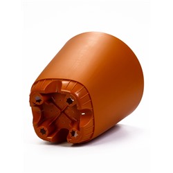 Горшок для цветов «Гранд», 15 л, d=29.5 см, h=31 см, пластиковый, с прикорневым поливом, коричневый