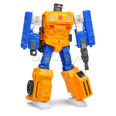 Робот трансформирующийся в грузовик с краном, в коробке