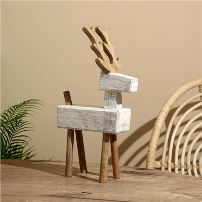 Сувенир «Олень», 25×14.5×43 см, манговое дерево