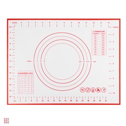 VETTA Коврик для раскатки теста с разметкой, 40x30см, силикон