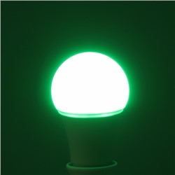 Лампа светодиодная RGB, с пультом , А60, 7 Вт, 560 Лм, Е27, 220 В