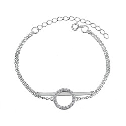 Браслет из серебра куб.циркон., Ю-40073р