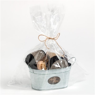 Набор подарочный «Этель. Лучший муж», полотенце, щётка, мочалка