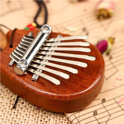 Калимба «Кошечка», 8 язычков, 5.5×7.5×1.8 см, дерево, Music Life