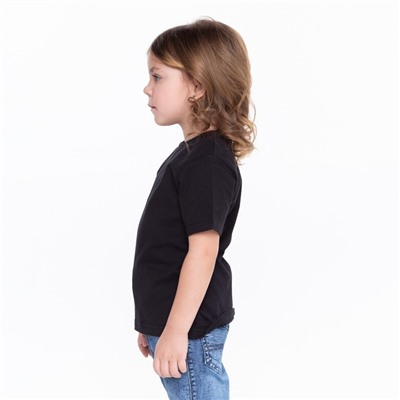 Футболка детская, чёрная, рост 140 см