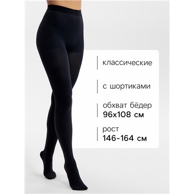 Женские колготки MINAKU 100 ден, чёрные, размер 2/S