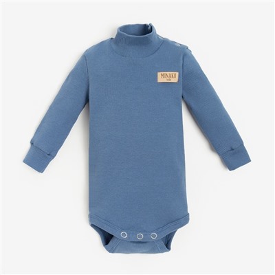 Боди-водолазка детская MINAKU, синее, рост 62-68 см