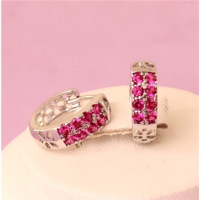 Серьги родий H01-7067