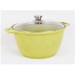 Кастрюля 4л со стеклянной крышкой, АП линия Trendy style (lime)
