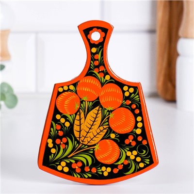 Доска разделочная дерево «Лимонница», хохлома