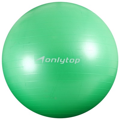 УЦЕНКА Фитбол ONLYTOP, d=85 см, 1400 г, антивзрыв, зелёный