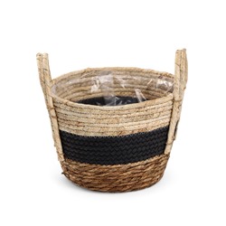 Набор кашпо «Инга», 3 шт., 20.5×25 – 25.5×28 – 27×33 см, синяя полоса