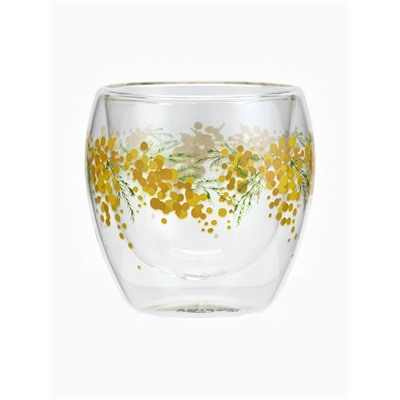 Стакан с двойными стенками «Нежная мимоза», 250 мл