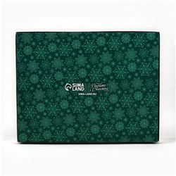 Коробка складная под 12 конфет новогодняя «С Новым годом», 14×18×3.5 см