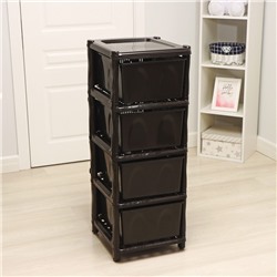 Комод 4-х секционный «Эконом», коричневый