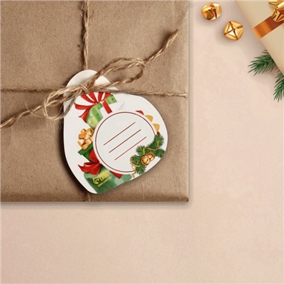 Шильдик на подарок Новый год «Новогодние сюрпризы», 6.5×7 см