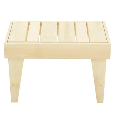 УЦЕНКА Лавка деревянная «Цезарь» из липы, 60×32×42 см, для бани, для дачи, нагрузка до 100 кг 68