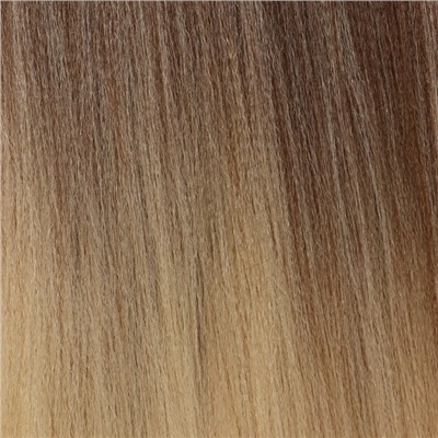 SIM-BRAIDS Канекалон двухцветный, гофрированный, 65 см, 90 г, цвет молочный, русый(#FR=13)
