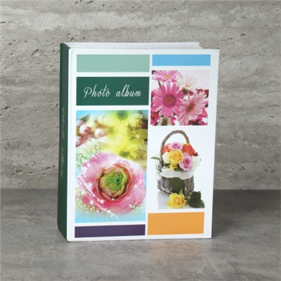 Фотоальбом 200 фото 10х15 Цветы / 8211 /уп 48/