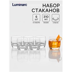 Набор стаканов Luminarc French Brasserie, 310 мл, 6 шт., стекло, прозрачный