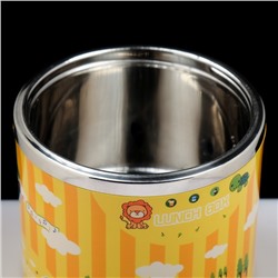 Ланч бокс TAKE IT EASY, 630 мл, 11×15 см, нержавеющая сталь, жёлтый