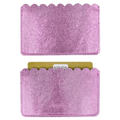 Чехол для пластиковых карт "ДИСКО РОЗОВЫЙ" 2 отделения 60х105 мм 48399 Феникс