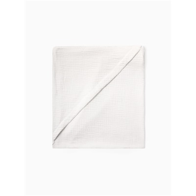 Полотенце - уголок муслиновое «Крошка Я», 75×75 см, хлопок 100%, белое