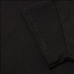 Футболка детская со спущенным плечом, чёрная, рост 122 см