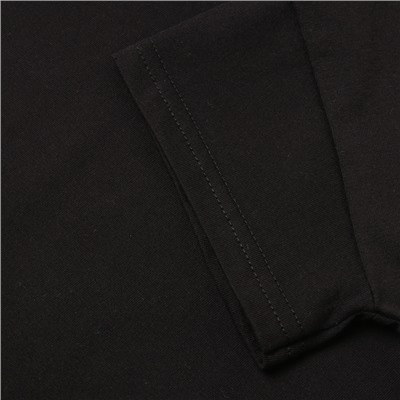 Футболка детская со спущенным плечом, чёрная, рост 122 см