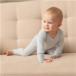 Комплект боди детских MINAKU: Basic Line BABY, рост 62-68 см, светло-серый, графит