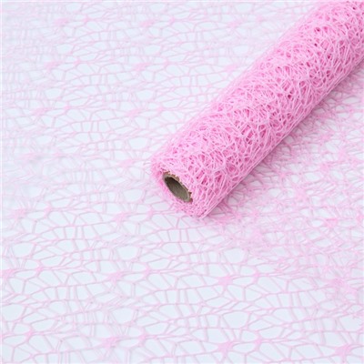 Сетка для цветов «Крошет», розовый, 0.5×4.5 м