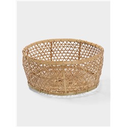 Корзина плетёная «Клоус», 36×36×14 см, бамбук, светлая