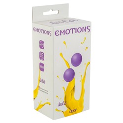 Фиолетовые вагинальные шарики без сцепки Emotions Lexy Small