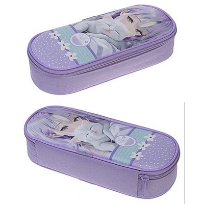 Пенал 1 отделение на молнии 220х90х50 мм "Цветочный стиль" (095128) 73299 Хатбер