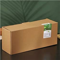 Набор кружек на деревянной подставке BellaTenero, 4 предмета: 400 мл, фарфор, белый