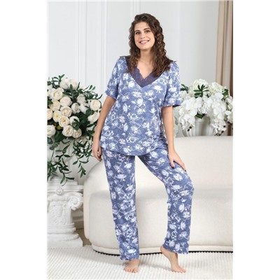 Пижама Фрезия-2 (Индиго)