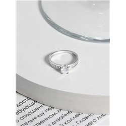 Кольцо из серебра с фианитами родированное 925 пробы К-2690-Р