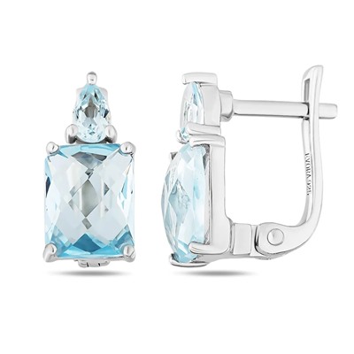 Серьги, топаз, Ксения