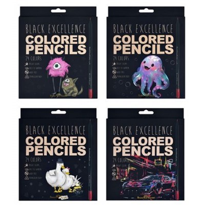 Карандаши пластиковые 24цв "BlackWoodColor" 30-0099 Bruno Visconti