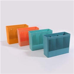 Органайзер настенный Classic, 3 секции, с клеевыми крючками, 18.5×14.3×7.5 см, МИКС