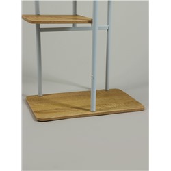 Подставка для цветов Greengo, 4 полки, 36×23×74 см, напольная, каркас металл, полки МДФ, белая