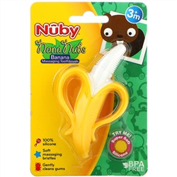 Nuby, Nananubs Banana Massaging Toothbrush, 3+M, 1 Brush