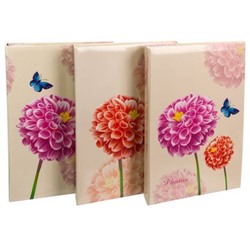 Фотоальбом 10х15 на 300 фотографий C-46300L (32508) Пионы с МЕМО PLATINUM