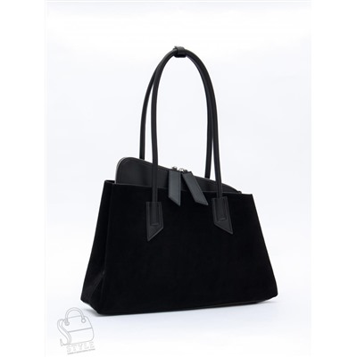 Сумка женская кожаная 6005L black Polina&Eiterou