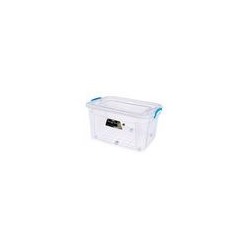 Контейнер 50л на колёсах 640х415х315мм пищевой Storage Box ЭЛФ376