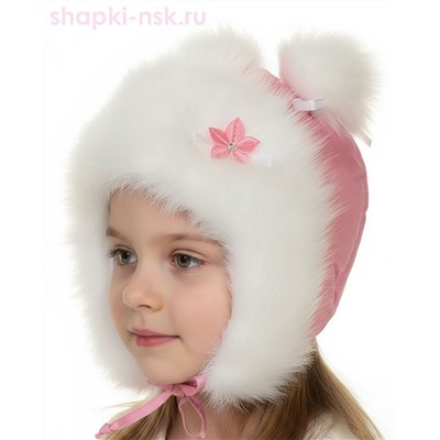 244-З Шалунья Ушанка для девочки (48-50)