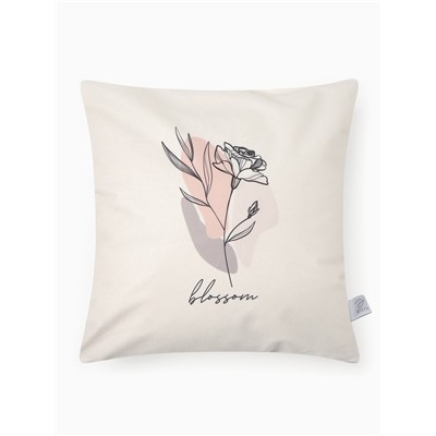 Набор декоративных наволочек Blossom - 4 шт., 40×40 см, велюр